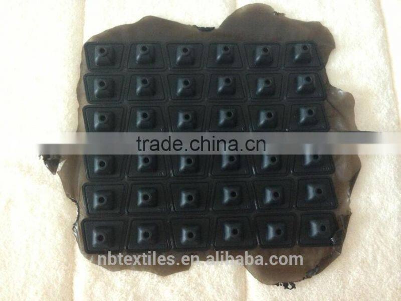 Silicone rubber push button