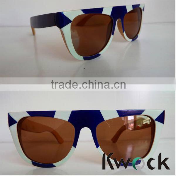 2014 Trendy Design Wood Glasses CE FDA UV400 New Arrived Polarized Lens Bamboo Sunglasses