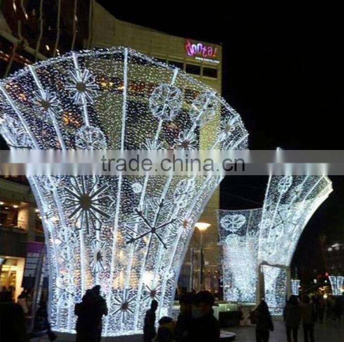 Star decoration outdoor christmas light arches