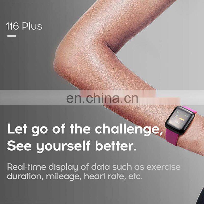 Smart Watch 116PLUS Luxury Man Sport Smartwatch Silicone Fitness Tracker smart watch band sport watch smart
