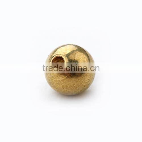 Jewelry findings Round Brass Beads Diameter 5mm Hole 1.2mm