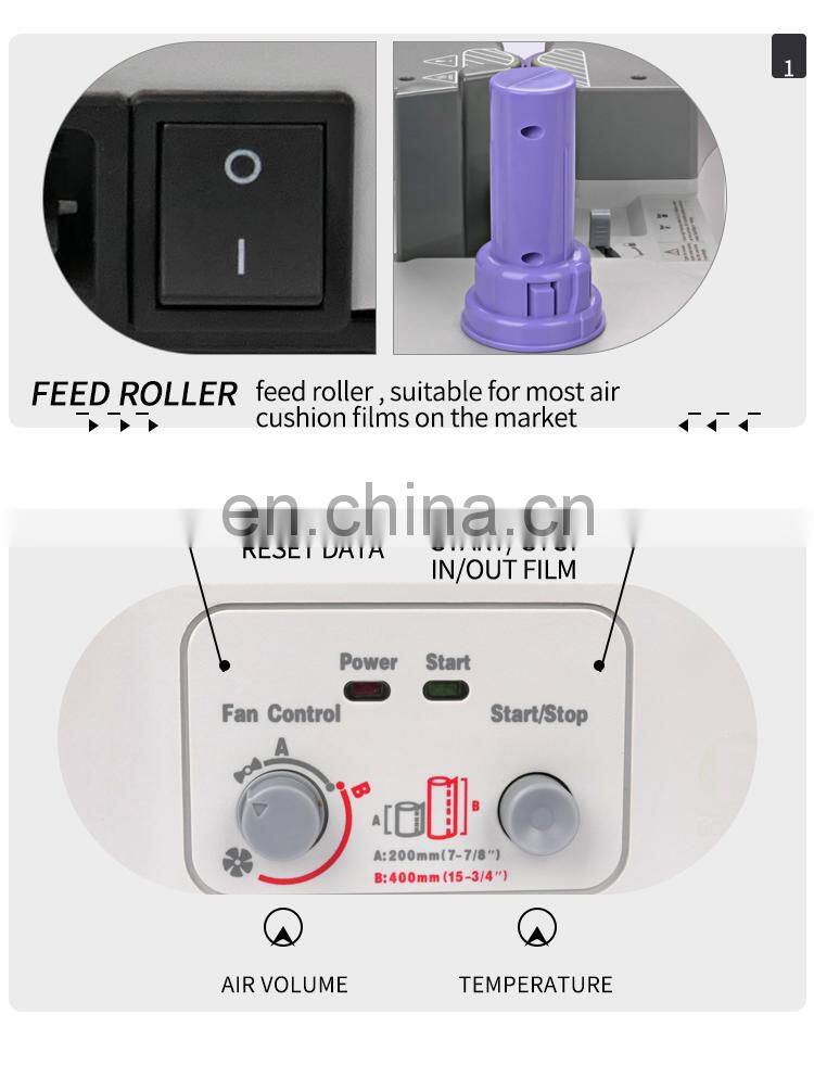 Willing Industrial Air Bag Inflat Fill Bubble Filler Cushion Packing Product Air Pillow Cushion Fill Making Machine