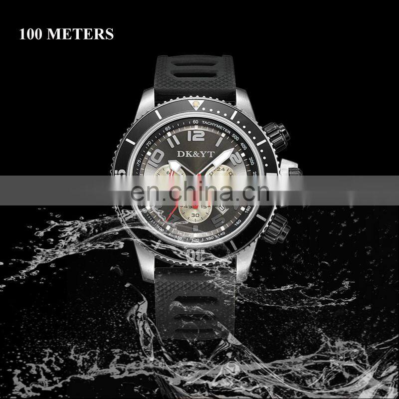 Small order chronograph diver water resistant high quality fashion classic custom logo mens watch waterproof