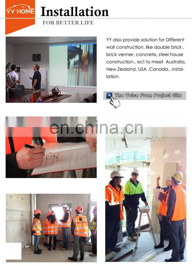 Modern new house soundproof picture window aluminum half circle window