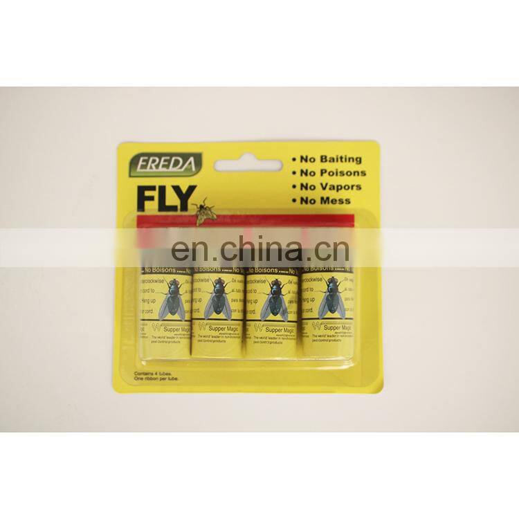 Newest Design Pest Control Fly Glue Roll Fly Catcher Strong Sticky Catcher Traps Ribbon
