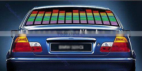 90*25cm Car Music Rhythm Light LED Decorative Light Car LED Sound Music Light Activated Equalizer 5 Colors
