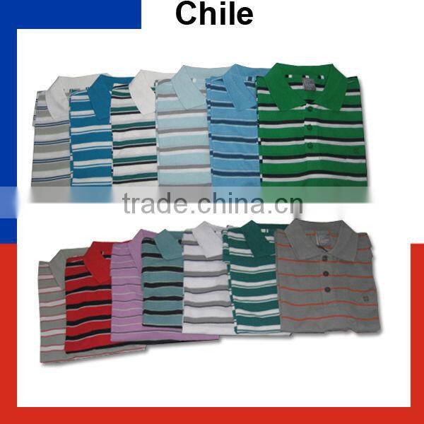 100% Polyester Men polo shirt yarn dye stripe /polyester dri fit stripes polo shirt