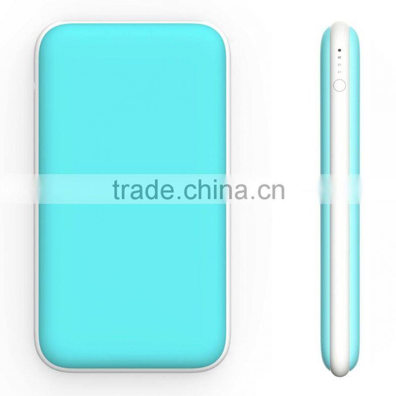 Wholesale OEM logo colorful power bank 10000mAh