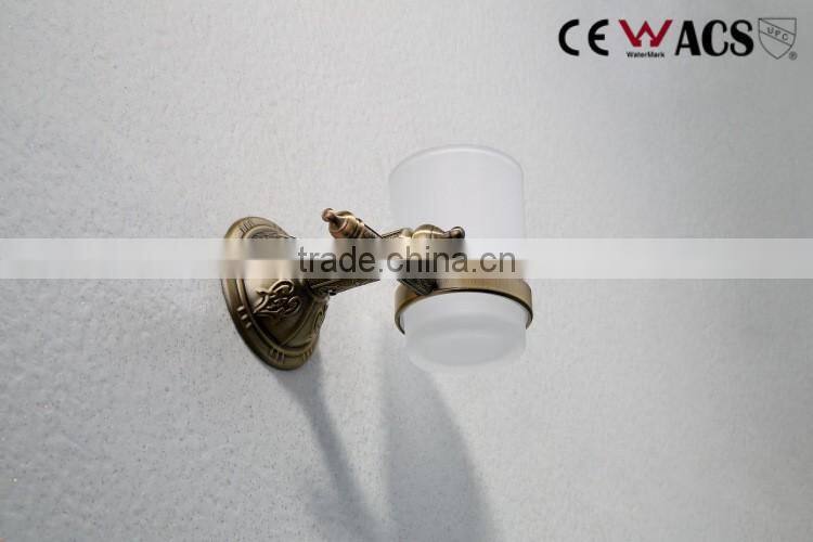 Antique Brass Bathroom Accessories Tumbler & Holder