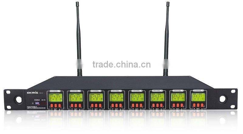 OK-8 UHF wireless conference system(8*32channels)