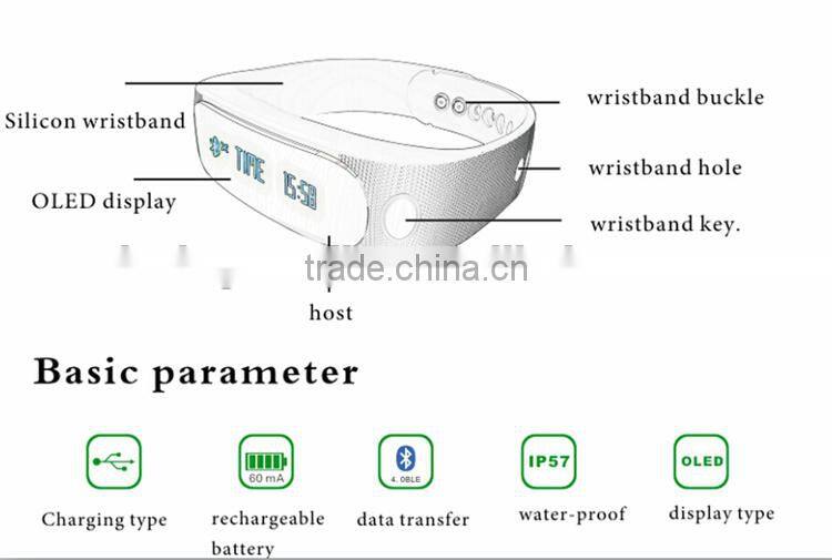 New Product Phone Camera/Video Remote Connected by V4.0 Bluetooth Standby Bracelet Watch