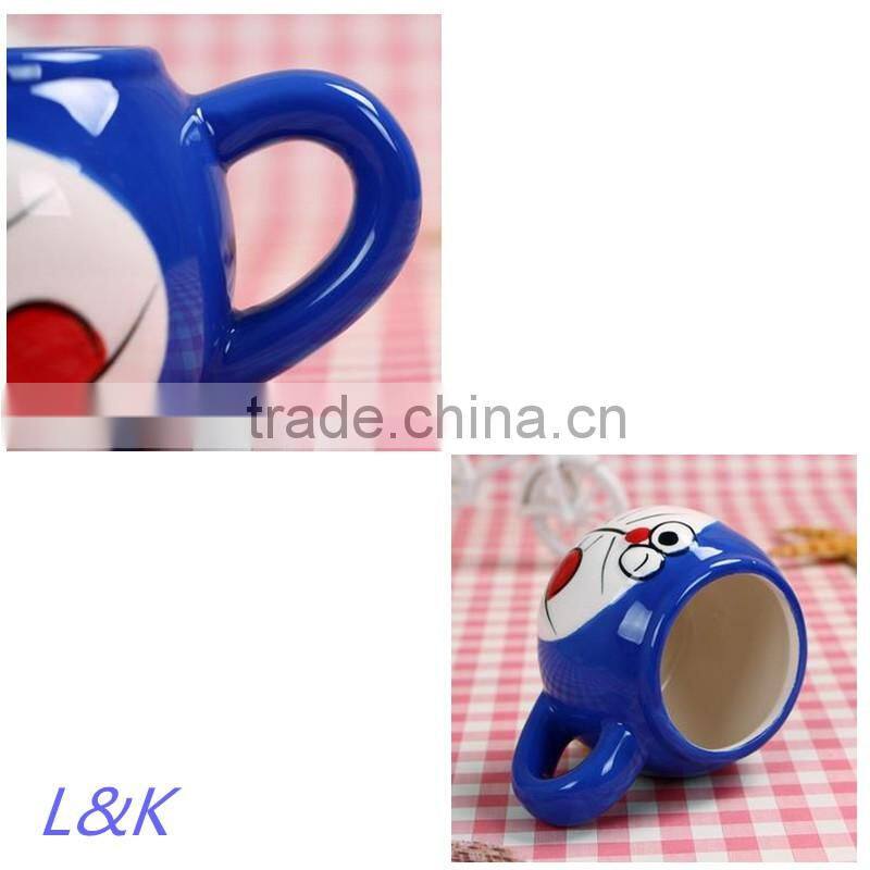 creative cartoon kids ceramic mug/ceramic milk mug