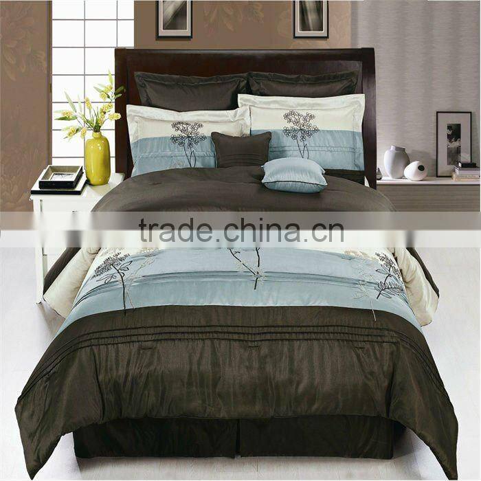 2016 Best Selling 8Pcs Embroideried Comforter Set