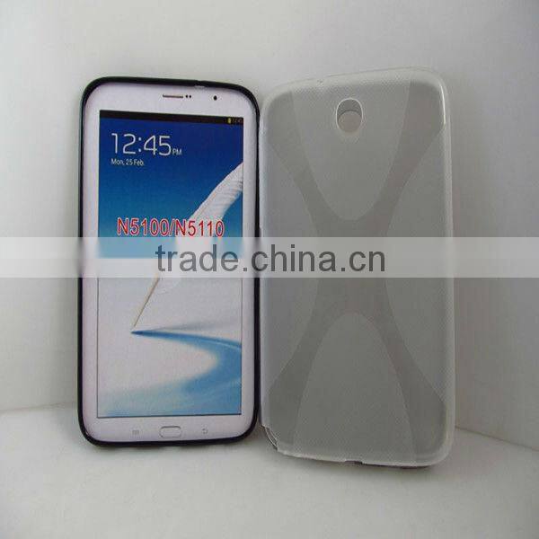 New Fashion Hot selling X shape TPU Case For Samsung Galaxy N5100 case