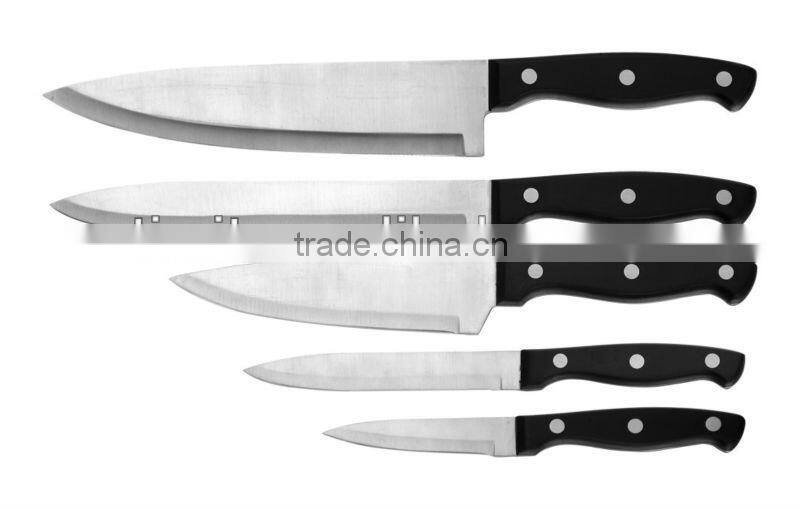 POM HANDLE STAINLESS STEEL 6PCS KITCHEN KNIFE SET