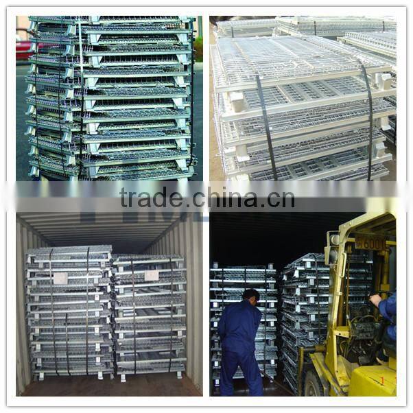Collapsible steel galvanized wire mesh baskets