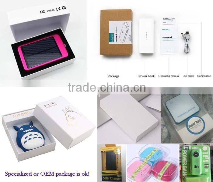 Popular hardstyle 10000mah mobile solar charger