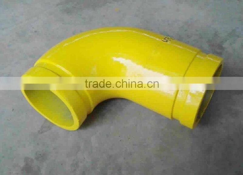 3 inch 90 degree grooved aluminum painted or polished pipe elbow for water truck pipe fittings