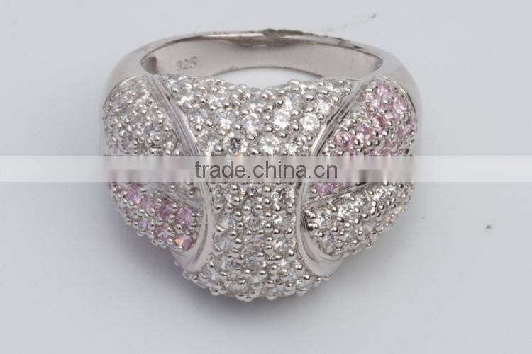 New Fashion Simple couple ring sterling silver jewelry engagement ring in 916 gold