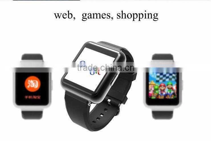 New 2016 Smart Q1 1.54 Inch 2.5D Sapphire Touch Panel MTK6580 Quad Core 3G Wifi Smart Watch