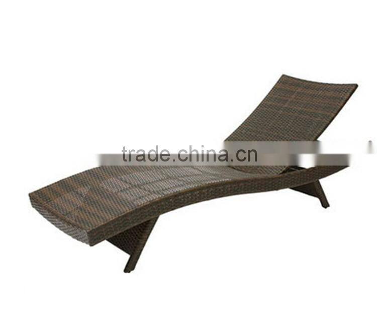 Beach Chaise Wicker Lounge Chair Outdoor Furniture Wholesale Deck Chairs Rattan Sun Deck Chair
