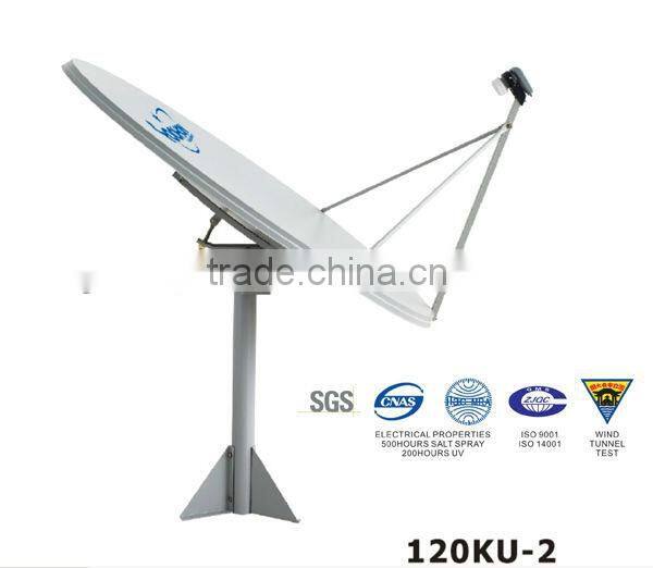 120cm Offset Dish Antenna Digital Satellite Pole Mounted