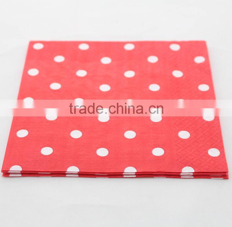Enviromental High Quality Striped Tissue Paper Napkins for Party Favor
