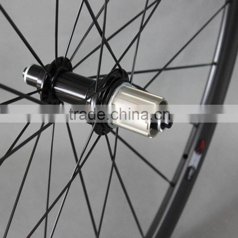 Light weight carbon tubular wheels 38mm ,full carbon road bike tubular wheels