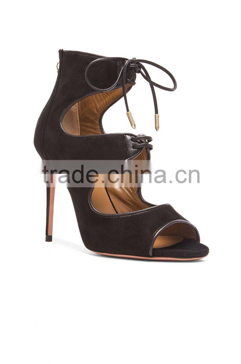 Guangzhou Shoes Factory Large Size Sandals for Woman, Hand Made New Shoes 2016