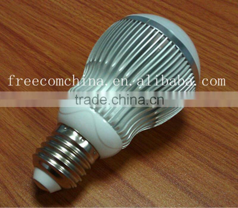 E27 6W glass cover Aluminum LED Bulb Lamp Shell
