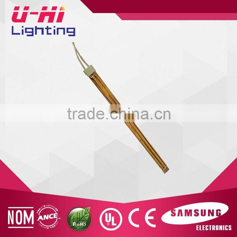 china golden plated heating lamp twin tube