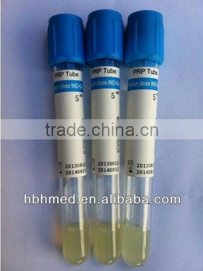 Supply sterile PRP tube for facial treatment