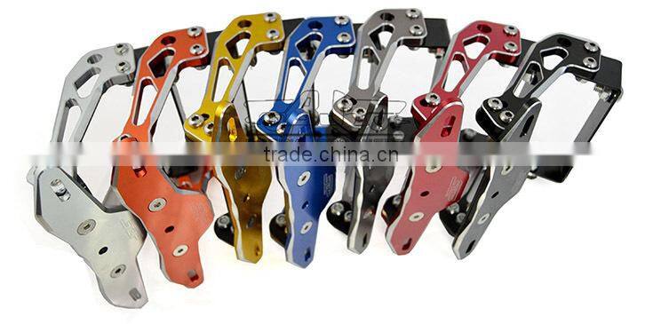 BJ-LPL-030-RD Universal CNC Billet Aluminum Motorcycle Tail Tidy License Plate Bracket