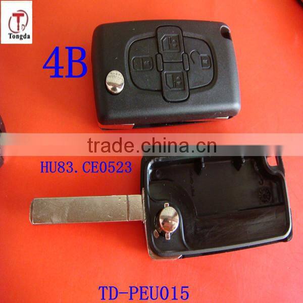 Tongda 406 Remote Key Fob Case Shell for Peugeot