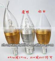 Hot New Product Candle Led Light 3W 360 Degree/ Filament Candle Led Light/360 Degree LED Filament Bulb/RoHS