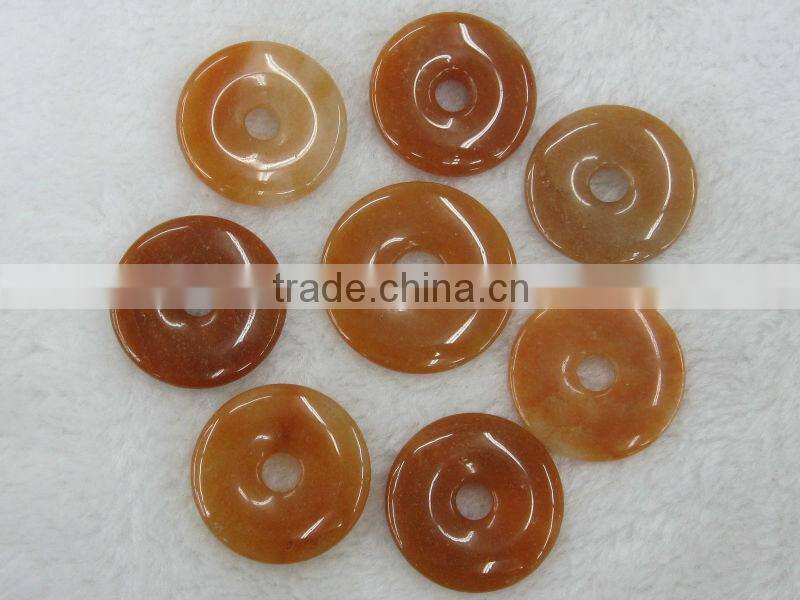 Wholesale Gold Spot Sodalite donut gemstone