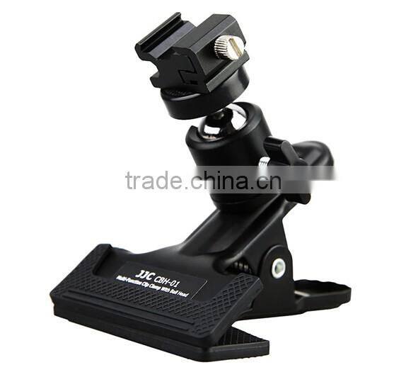 JJC CBH-01 Multi-Function Clip Clamp With 360 Turning Ball Head For Flash For Camera