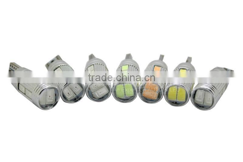Wholesale led auto light red/green/yellow/pink/blue/ice blue 12V W5W 194 147 152 T10 led car light