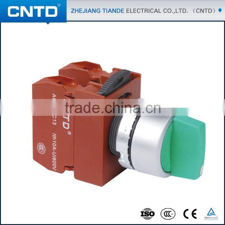 CNTD 22mm Short Handle Knob Push button Switch Stay Put Momentary 2 position 3 position C2SNS