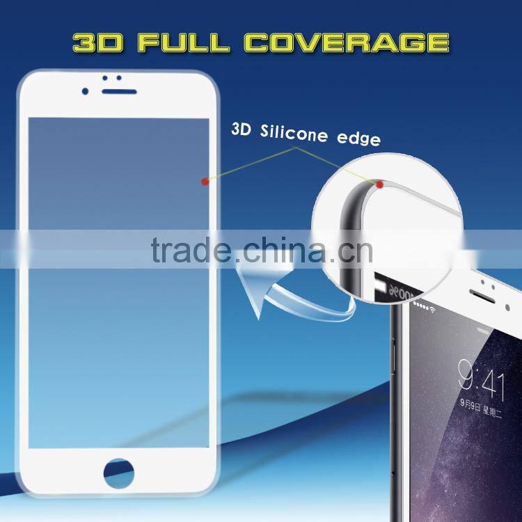 3d Curved Full Screen Cover Color silk print Tempered Glass Screen Protector For Iphone6s