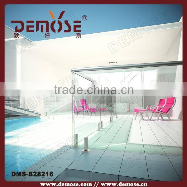 interior frameless glass railing/clamp for glass railings