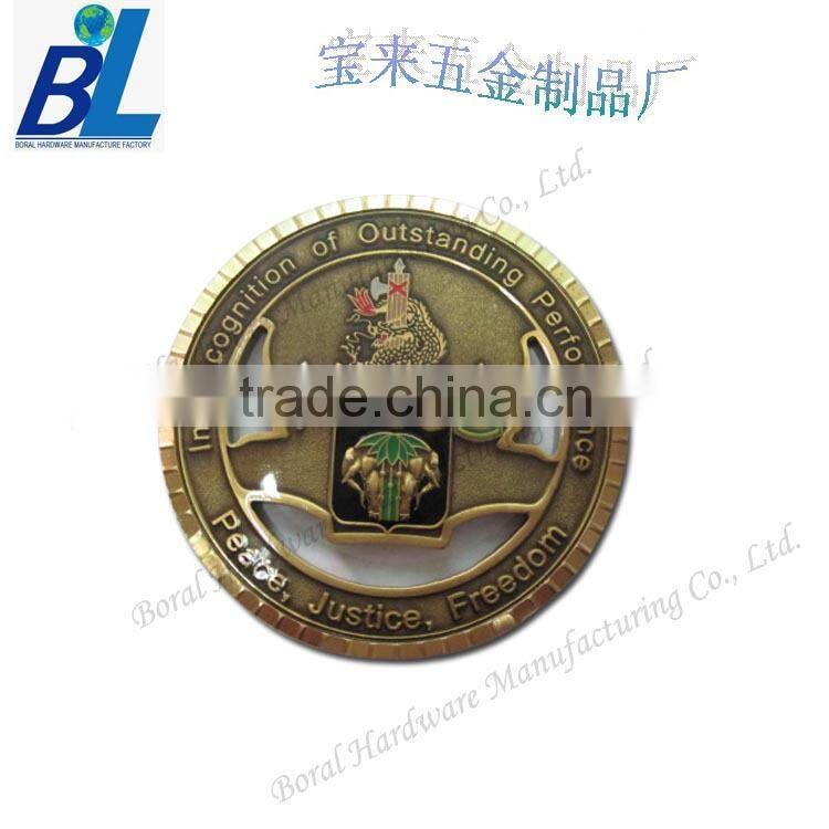 Colored alloy design souvenir coin for sale