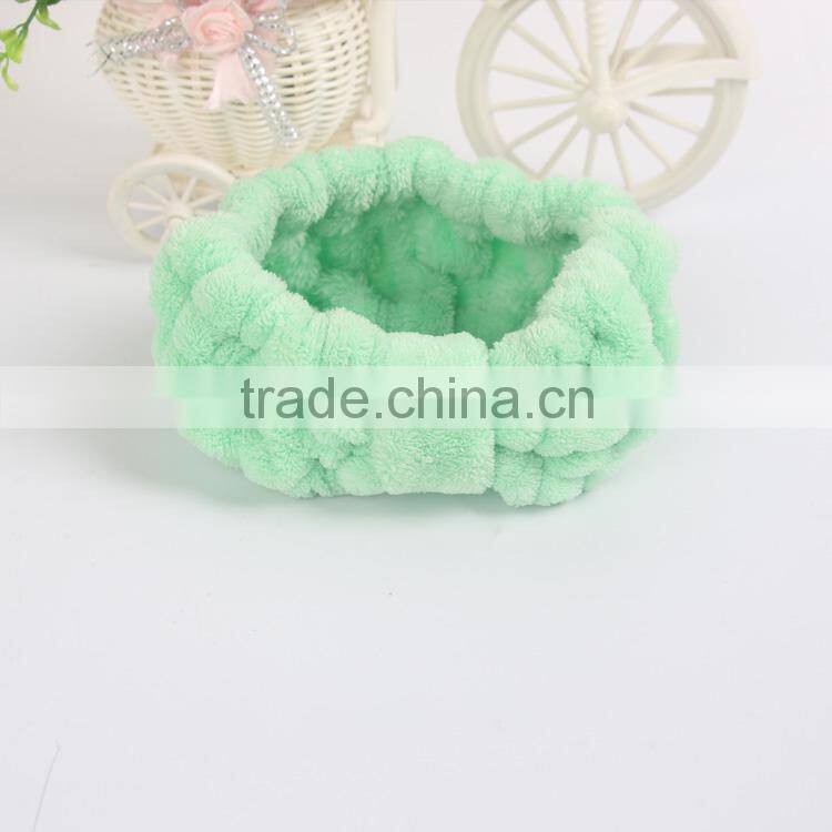 Hot sell headband packing box purple bow headband with hand face towel