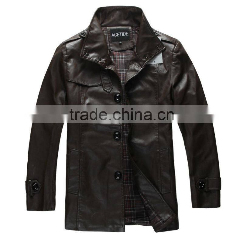 LR13002 genuine sheep leather jacket for men