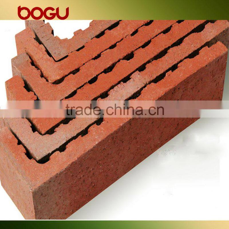 Exterior wall construction trim monocolor cleaving ceramic corner tiles