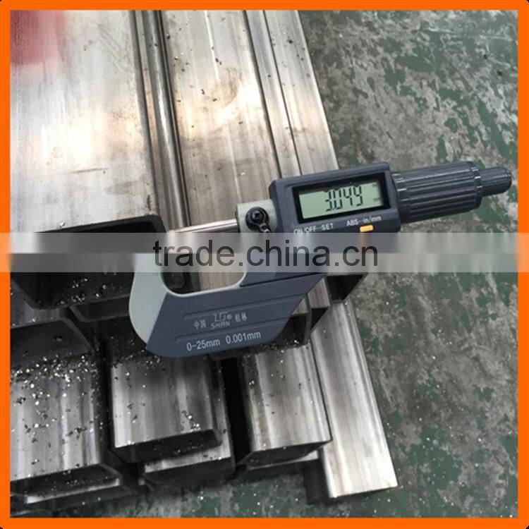 Top quality 304 stainless steel rectangular tube