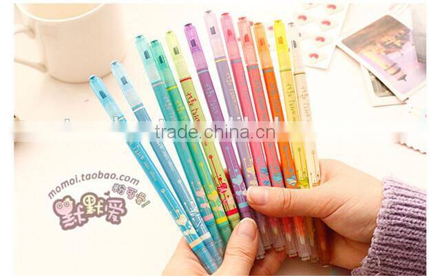 double heads color highlighter , fine and slim watercolor pen ,marker pen