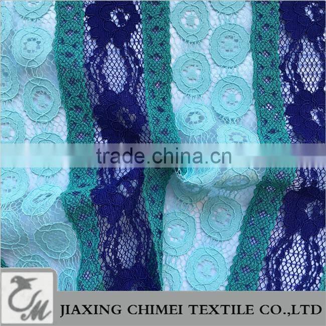 colorful lace fabric bule lace