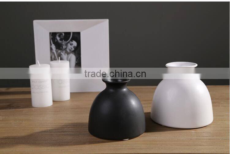 Home decor hot selling ceramic vase/ white ceramic flower vase small/table desk decor