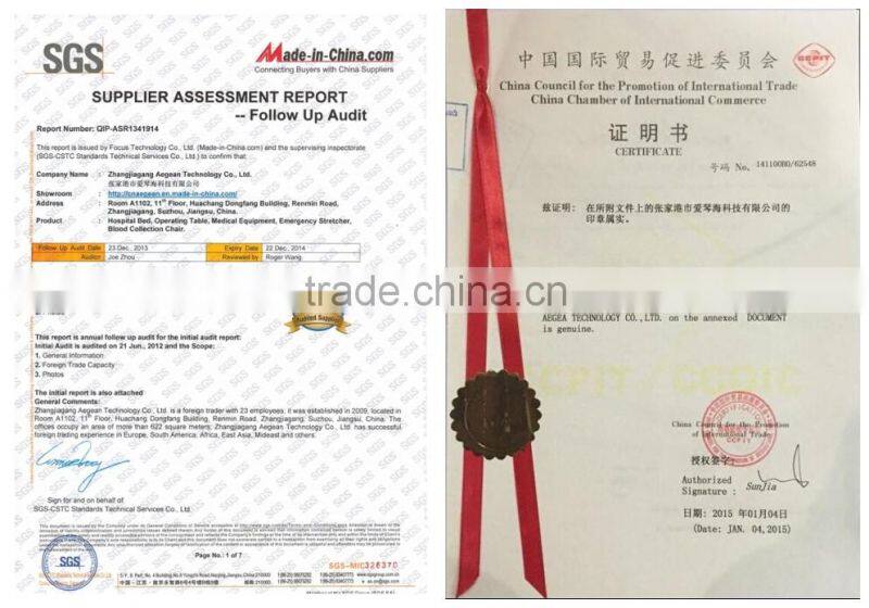 AG-IVP001 CE & ISO approved stainless steel frame hospital iv stand